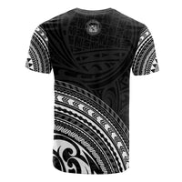 Hawaii All Over T Shirt Hawaii Seal Polynesian Tribal Black Version - Polynesian Pride