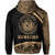 Hawaii Polynesian Hoodie Gold Round Style - Polynesian Pride