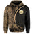 Hawaii Polynesian Hoodie Gold Round Style - Polynesian Pride