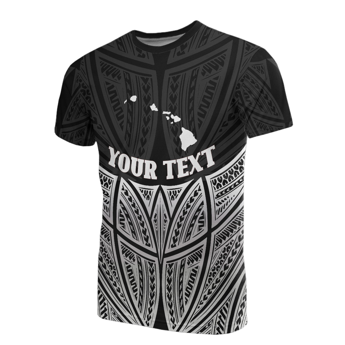 Hawaii Polynesian Custom T Shirt Black Pride Map and Seal Unisex Black - Polynesian Pride