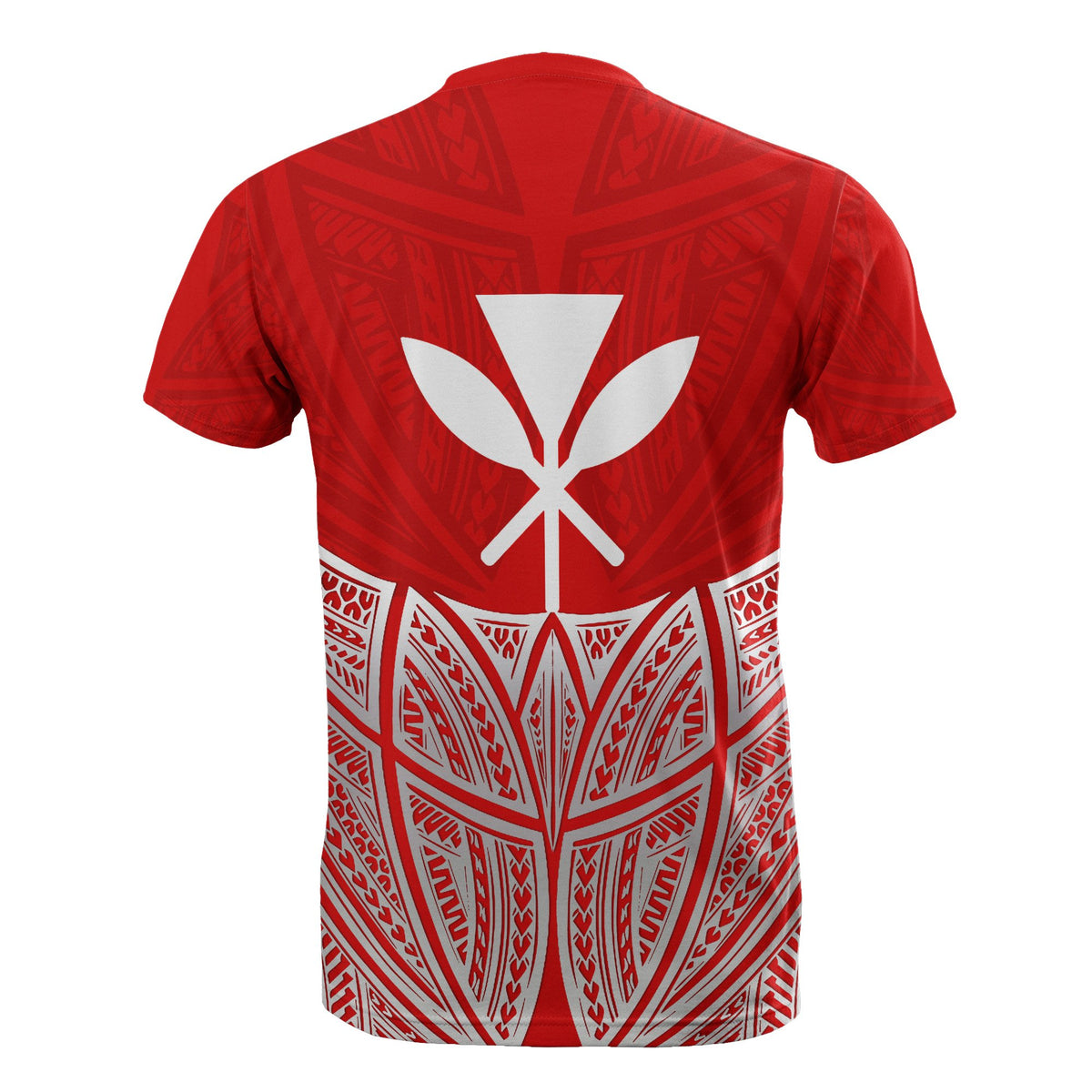 Hawaii Polynesian Custom T Shirt Red Pride Map and Seal - Polynesian Pride