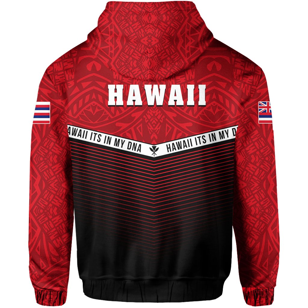 Hawaii Polynesian Zipper Hoodie Red Mix Style - Polynesian Pride