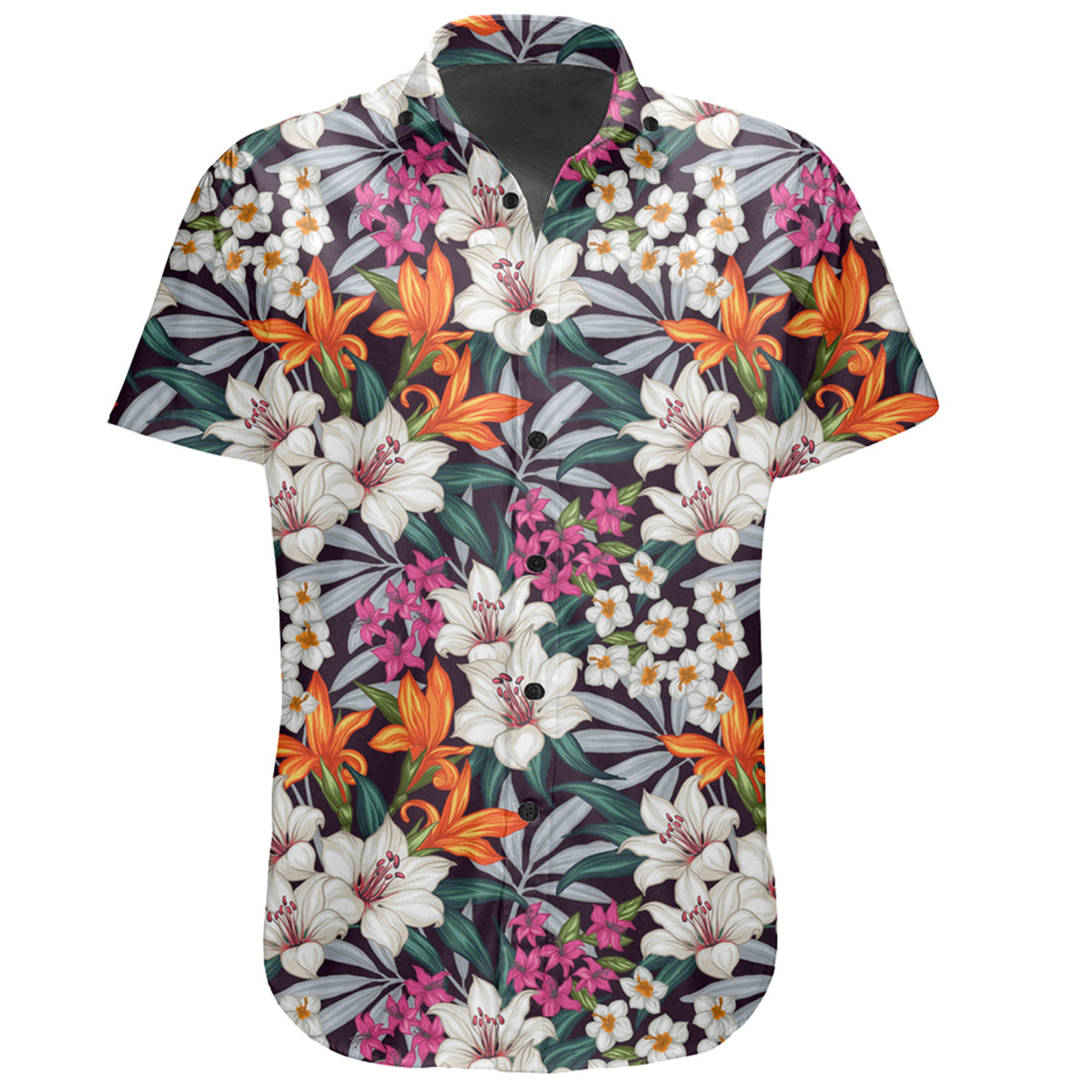 Hawaiian Shirt - Parrot Toucans Hummingbird Flamingo tropical Leaves Shirt - Polynesian Pride