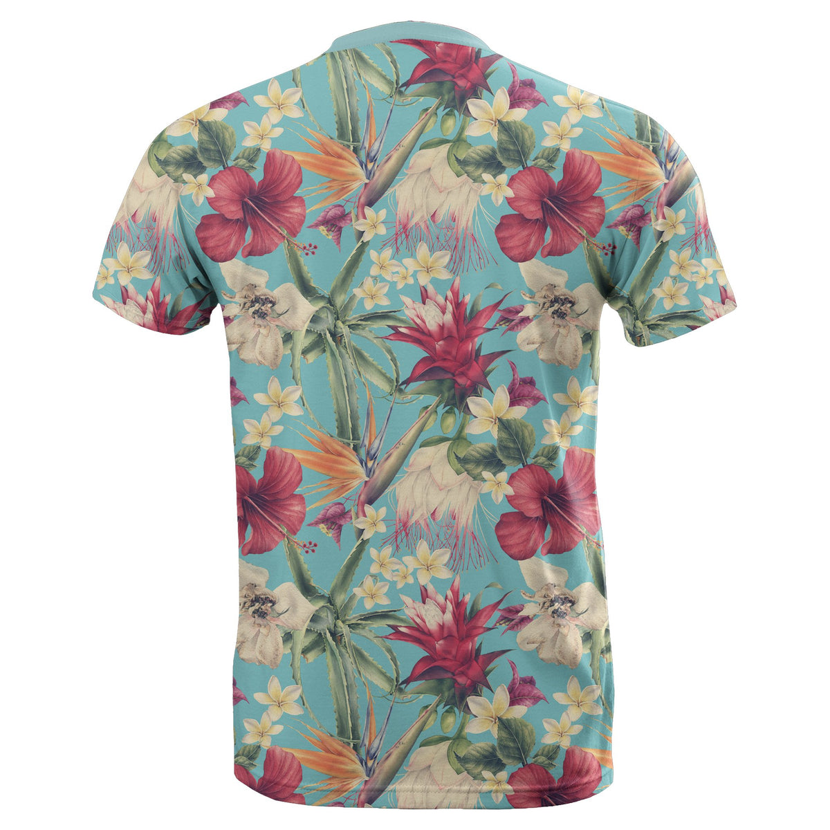 Hawaii Seamless Floral Pattern With Tropical Hibiscus, Watercolor T Shirt - Polynesian Pride