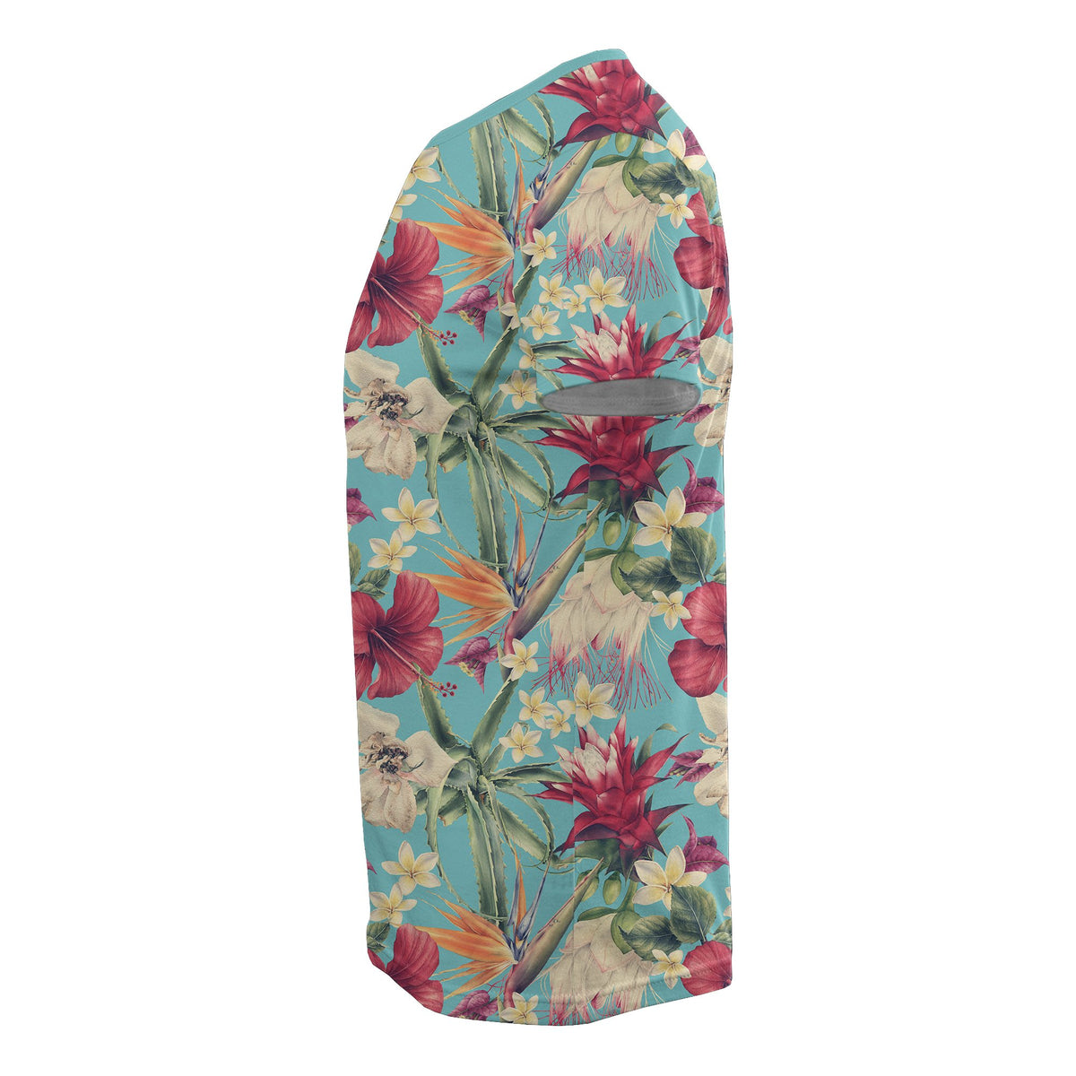 Hawaii Seamless Floral Pattern With Tropical Hibiscus, Watercolor T Shirt - Polynesian Pride