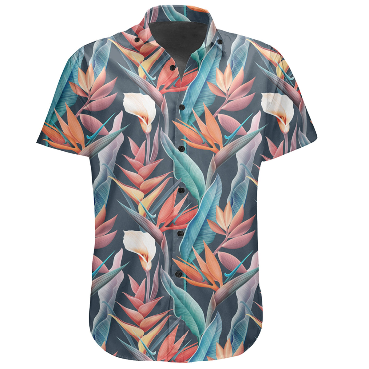 Hawaiian Shirt - Seamless Tropical Flower Hawaiian Shirt - an Summer Shirt - Polynesian Pride