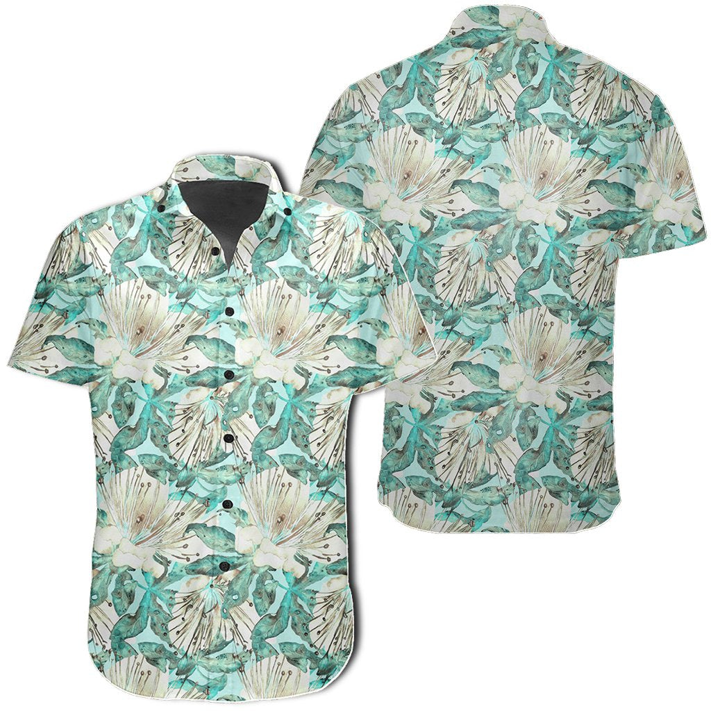Hawaiian Shirt - Tropical Blue Shirt Unisex Black - Polynesian Pride