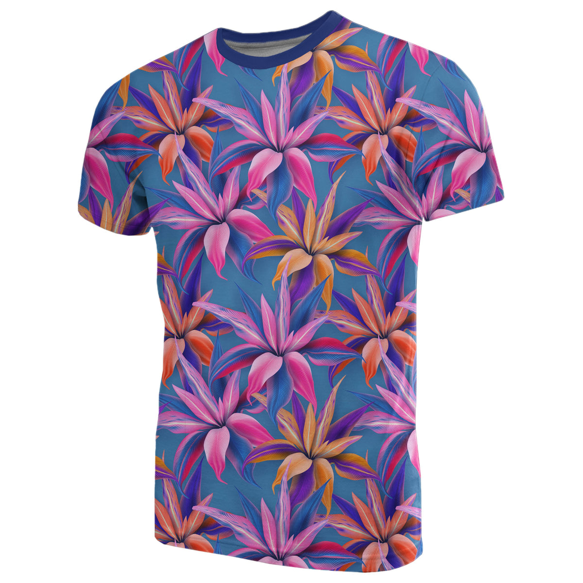 Hawaii Tropical Flowers Pink T Shirt - Polynesian Pride