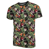 Hawaii Tropical Flowers Watercolor T Shirt - Polynesian Pride