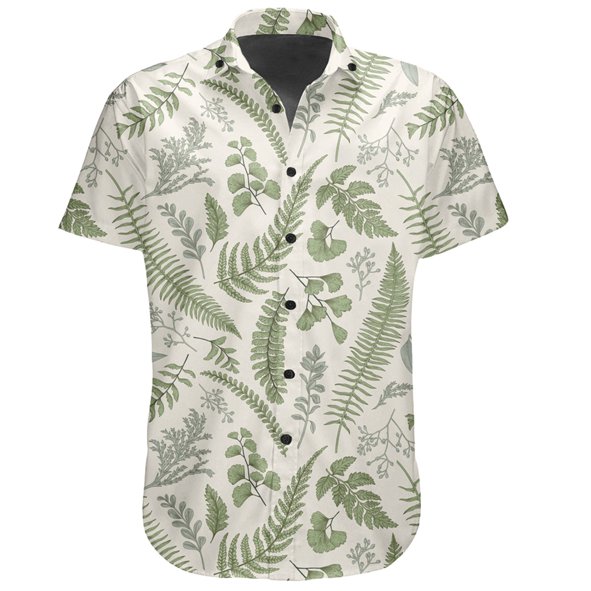 Hawaiian Shirt - Tropical Green Pattern Shirt - Polynesian Pride