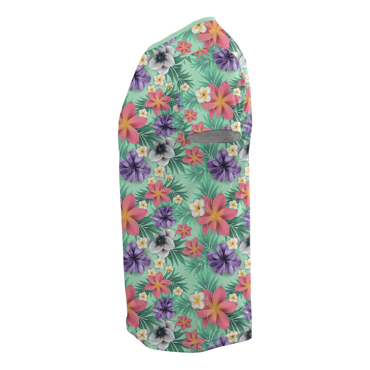 Hawaii Tropical Flower Blossom Cluster Seamless T Shirt - Polynesian Pride