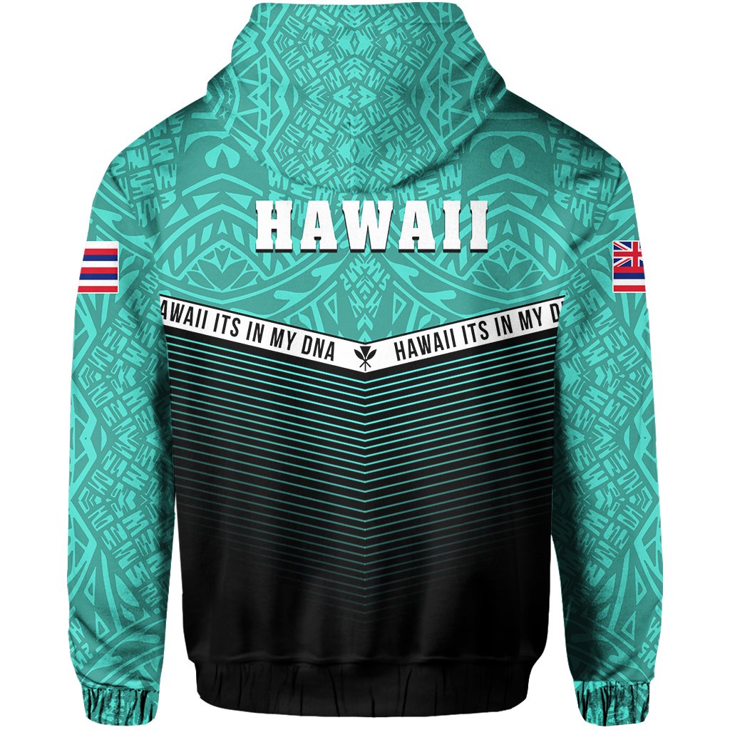 Hawaii Polynesian Hoodie Turquoise Mix Style - Polynesian Pride