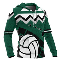 Polynesian Hawaii Hoodie Volleyball nd Map - Polynesian Pride