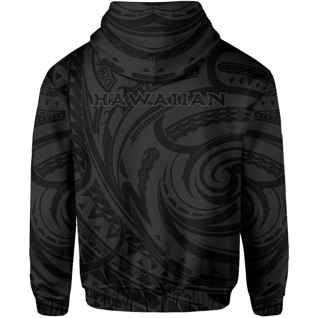 Kakau Gray Hawaii Warrior Football Hoodie - Polynesian Pride