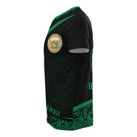 Hawaii Polynesian T Shirt Green Round Style - Polynesian Pride