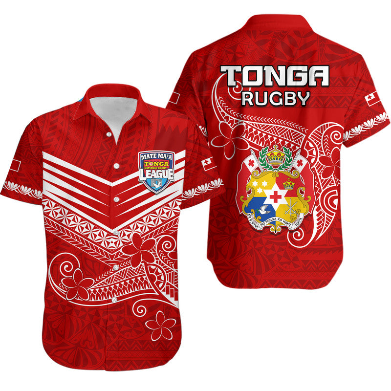 Tonga Mate Ma'a Rugby Kupesi Hawaiian Shirt LT9 Red - Polynesian Pride