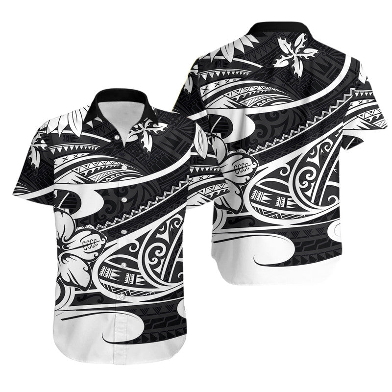 Polynesian Tribal Matching Dress and Hawaiian Shirt Black LT6 - Polynesian Pride