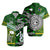 Polynesian Matching Hawaiian Shirt and Dress New Zealand Cook Islands Together Green LT8 - Polynesian Pride