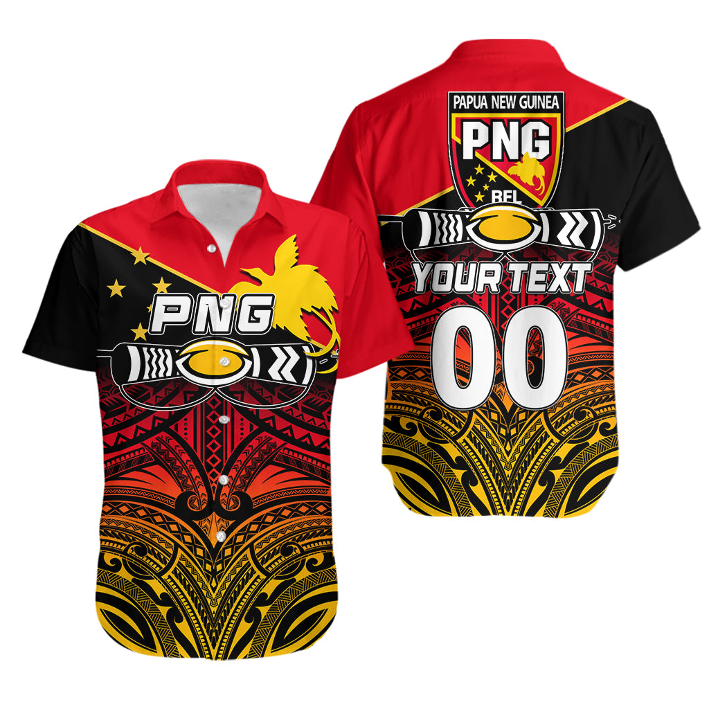 (Custom Personalised And Number) PNG Rugby The Kumuls Hawaiian Shirt LT6 Unisex Red - Polynesian Pride