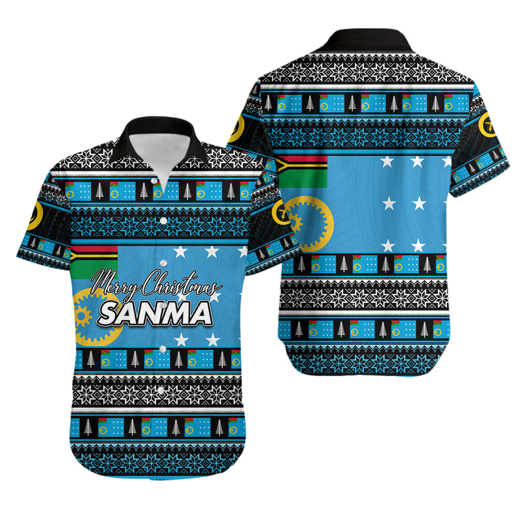 Sanma Province Hawaiian Shirt Of Vanuatu Christmas LT6 Unisex Blue - Polynesian Pride
