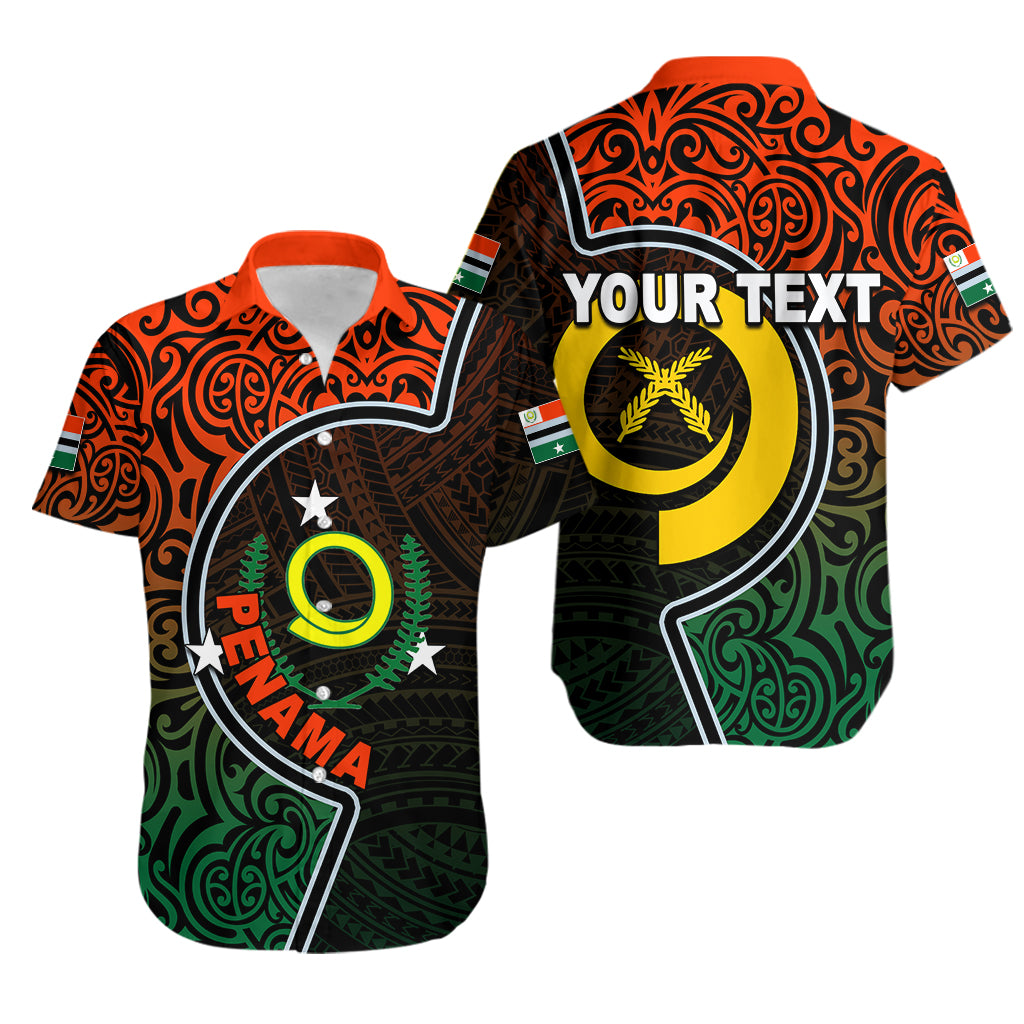 (Custom Personalised)Penama Province Hawaiian Shirt Of Vanuatu Polynesian Flag Color LT6 Unisex Red - Polynesian Pride