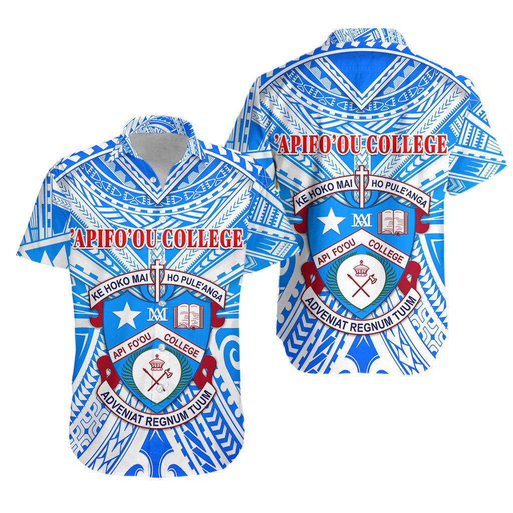 Kolisi Apifoou College Hawaiian Shirt Tonga Unisex Blue - Polynesian Pride