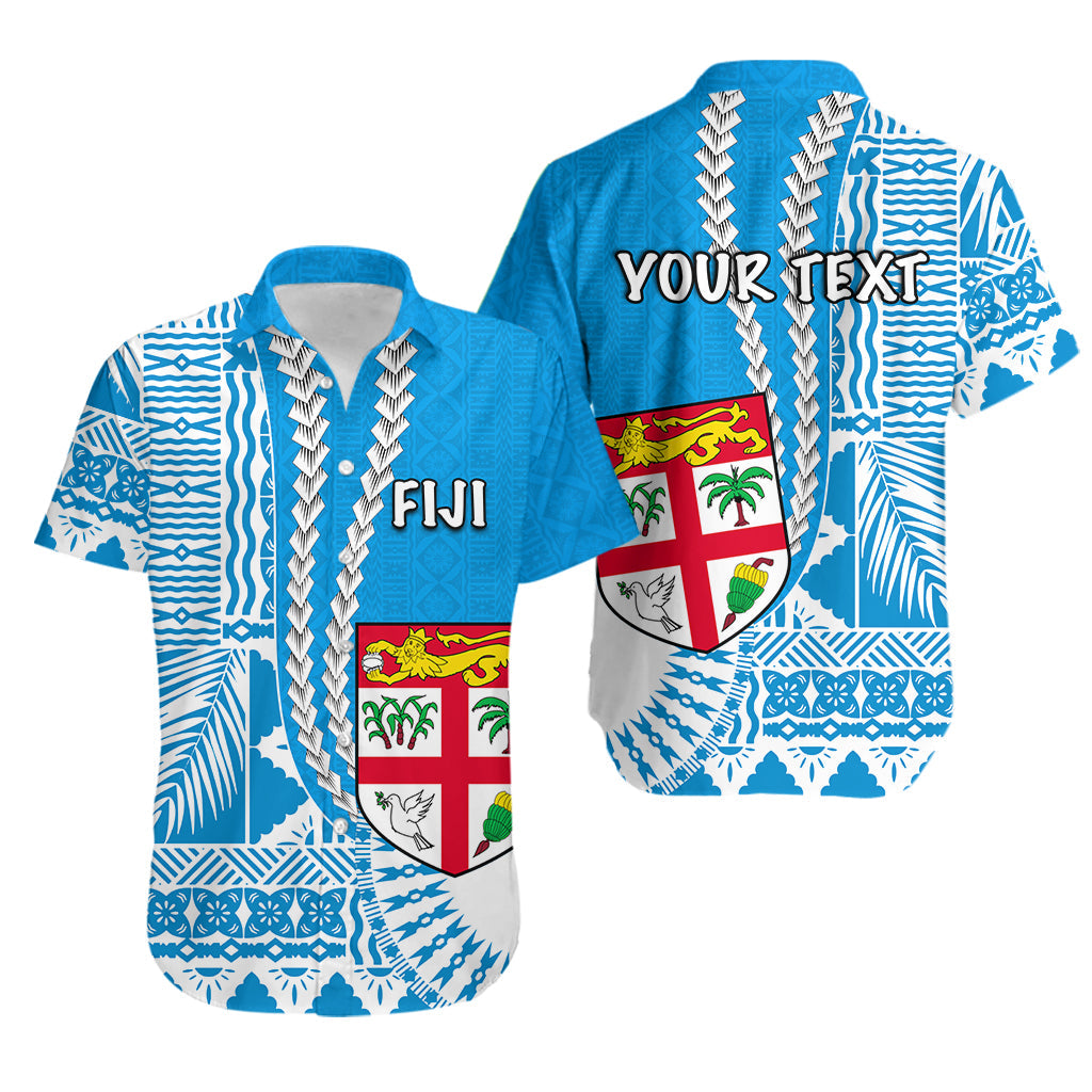 Custom Polynesian Matching Hawaiian Shirt and Dress Fiji Masi Tapa Patterns Blue Style LT6 No Dress Blue - Polynesian Pride