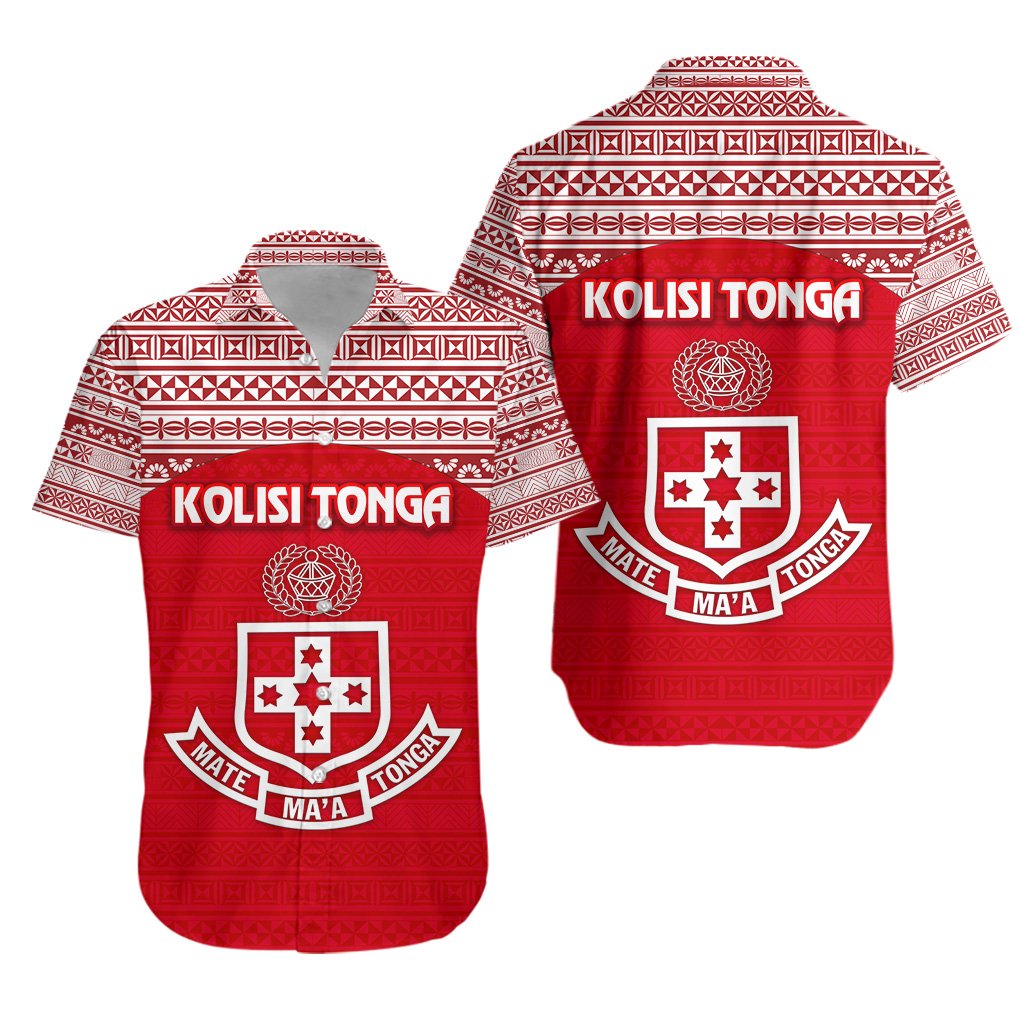 Kolisi Tonga Hawaiian Shirt Mate Ma'a Tonga Simple Version NO.1 Unisex Red - Polynesian Pride