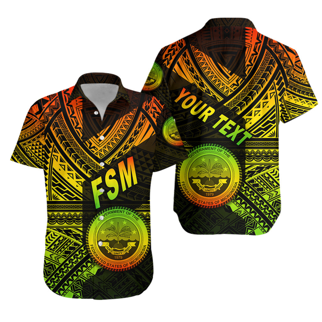 (Custom Personalised) Federated States of Micronesia Hawaiian Shirt FSM Original Style - Reggae LT8 Unisex Reggae - Polynesian Pride