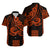 Hawaii Kakau Hawaiian Polynesian Matching Dress and Hawaiian Shirt Orange LT6 - Polynesian Pride