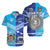 (Custom Personalised) Fiji and Samoa Hawaiian Shirt Together, Custom Text And Number LT8 Unisex Blue - Polynesian Pride