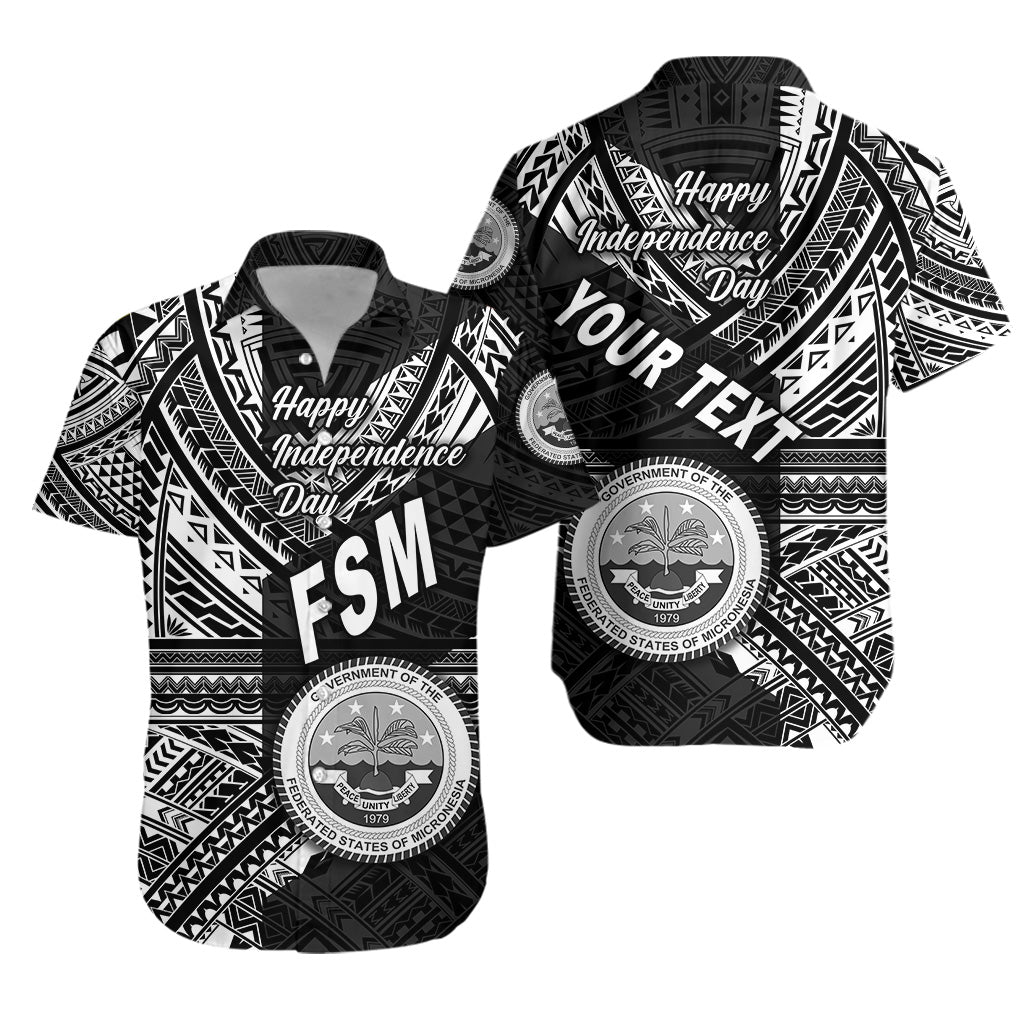 (Custom Personalised) Federated States of Micronesia Hawaiian Shirt FSM Happy Independence Day Original Vibes - Black LT8 Unisex Black - Polynesian Pride