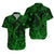 Hawaii Fish Hook Polynesian Matching Dress and Hawaiian Shirt Matching Couples Outfit Unique Style Green LT8 - Polynesian Pride