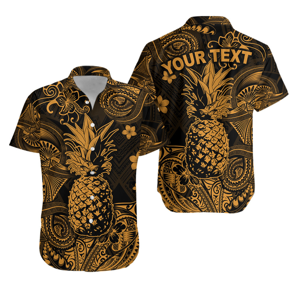 (Custom Personalised) Hawaii Pineapple Polynesian Hawaiian Shirt Unique Style - Gold LT8 - Polynesian Pride