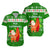 Hawaii Christmas Hawaiian Shirt Santa Claus Surfing Simple Style - Green LT8 - Polynesian Pride