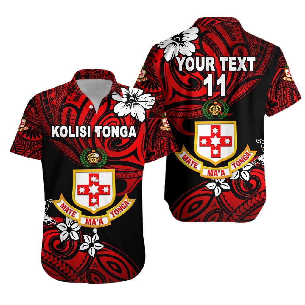 (Custom Personalised) Kolisi Tonga Hawaiian Shirt Mate Ma'a Tonga Unique Vibes, Custom Text and Number Unisex Red - Polynesian Pride