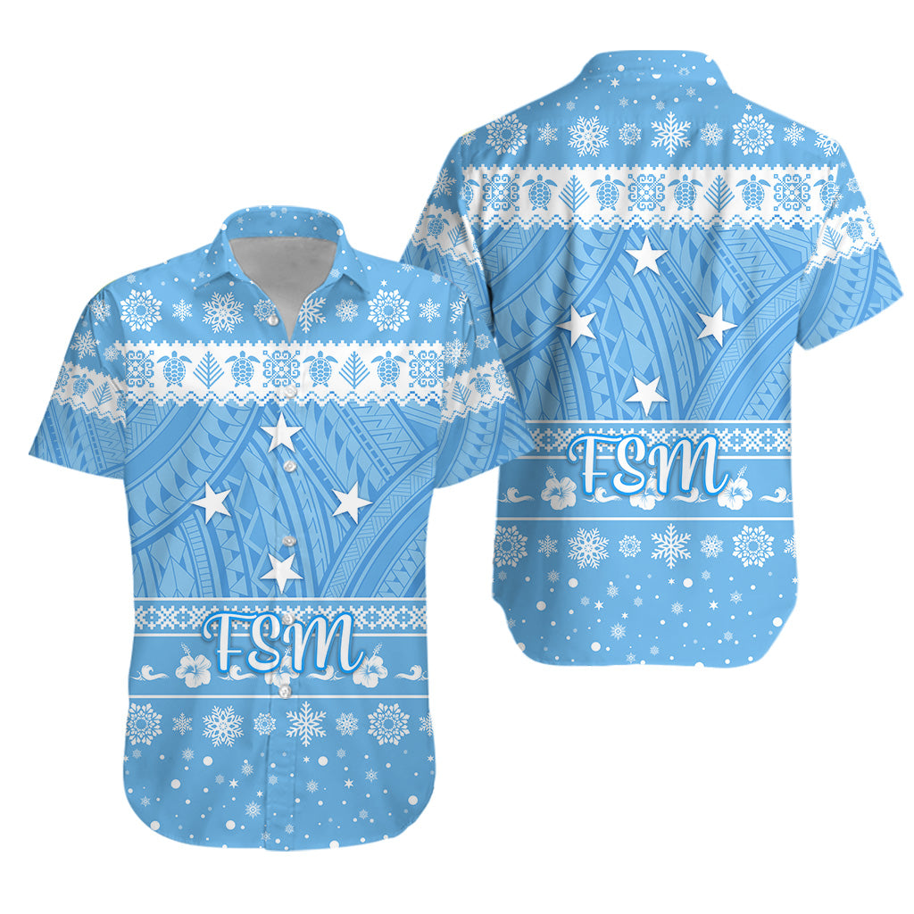 Federated States of Micronesia Christmas Hawaiian Shirt Simple Style - FSM Flag LT8 - Polynesian Pride