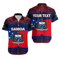 Custom Samoa Matching Dress and Hawaiian Shirt Mix Flag LT6 - Polynesian Pride