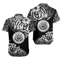 Federated States of Micronesia Hawaiian Shirt Unique Vibes - Black LT8 Unisex Black - Polynesian Pride