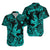 (Custom Personalised) Hawaii Angry Shark Polynesian Hawaiian Shirt Unique Style - Turquoise LT8 - Polynesian Pride