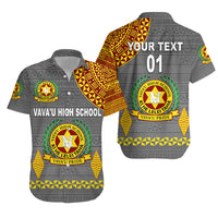 (Custom Personalised) Tonga Vava'u High School Hawaiian Shirt Simple Style - Grey LT8 - Polynesian Pride