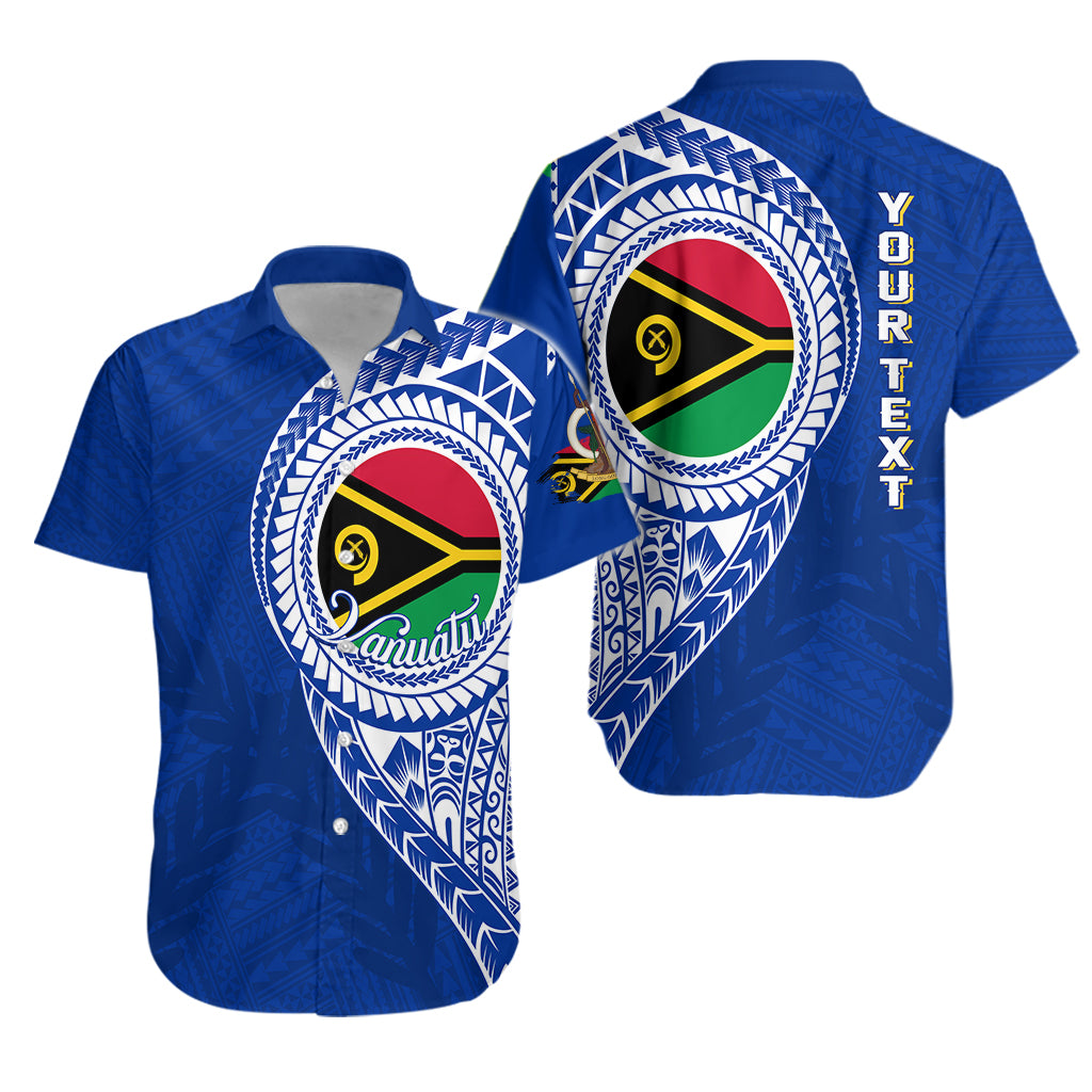 (Custom Personalised) Vanuatu Hawaiian Shirt Vanuatu Emblem LT7 Unisex Blue - Polynesian Pride