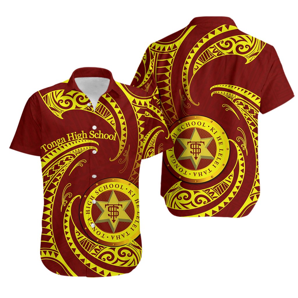 Tonga High School Hawaiian Shirt Special Polynesian No.1 Unisex Brown - Polynesian Pride