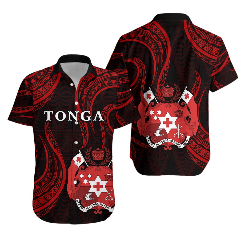 Tonga Pattern Hawaiian Shirt Always Proud LT13 Unisex Red - Polynesian Pride