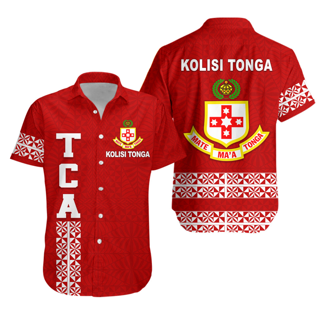 Kolisi Tonga Hawaiian Shirt - TCA LT13 Unisex Red - Polynesian Pride