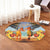 Hawaiian Aloha Hula Girl Hibiscus Polynesian Round Carpet - AH - Polynesian Pride