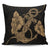 Hawaiian Anchor Poly Tribal Hibiscus Polynesian Pillow Covers Gold - AH Pillow Covers Black - Polynesian Pride