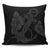 Hawaiian Anchor Poly Tribal Hibiscus Polynesian Pillow Covers Gray - AH Pillow Covers Black - Polynesian Pride