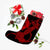 Hawaiian Anchor Poly Tribal Hibiscus Polynesian Christmas Stocking Red - AH - Polynesian Pride