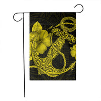 Hawaiian Anchor Poly Tribal Hibiscus Polynesian Flag Yellow - AH - Polynesian Pride